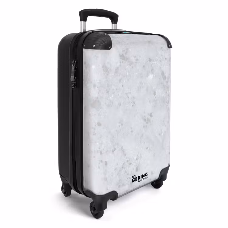 Valise - Gris - Effet terrazzo - Béton — 2