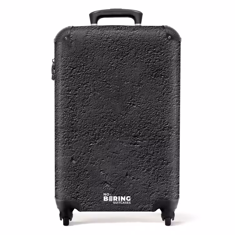 Valise - Gris foncé - Texture asphaltée - Rugueux — 1