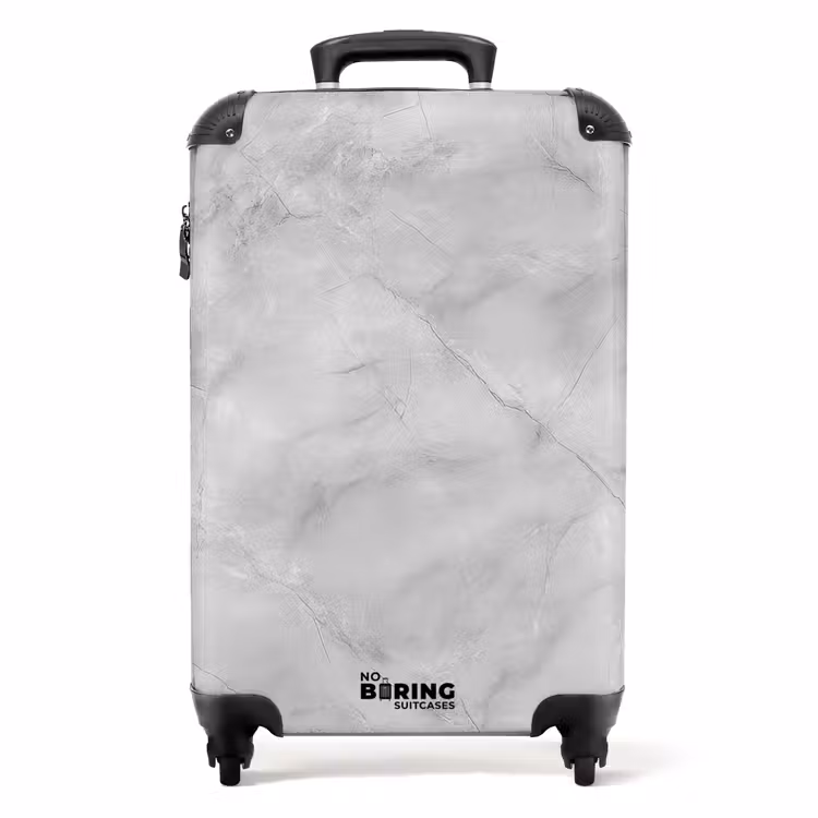 Valise - Gris - Marbre - Mat — 1