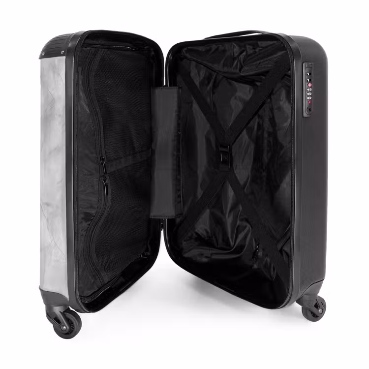Valise - Gris - Marbre - Mat — 5