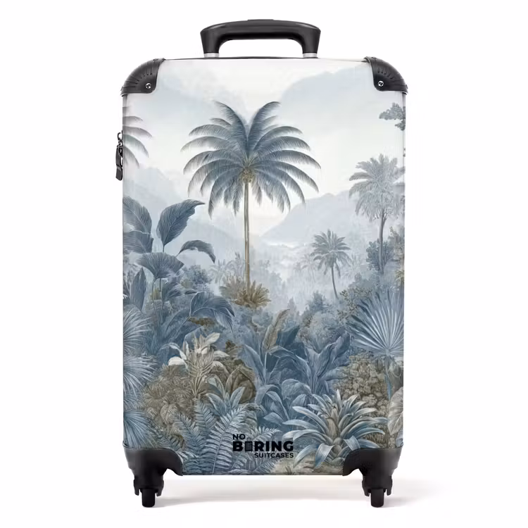 Valise - Jungle - Moderne - Bleu - Vert — 1