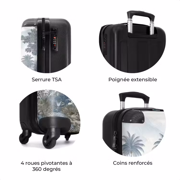 Valise - Jungle - Paysage - Bleu — 8