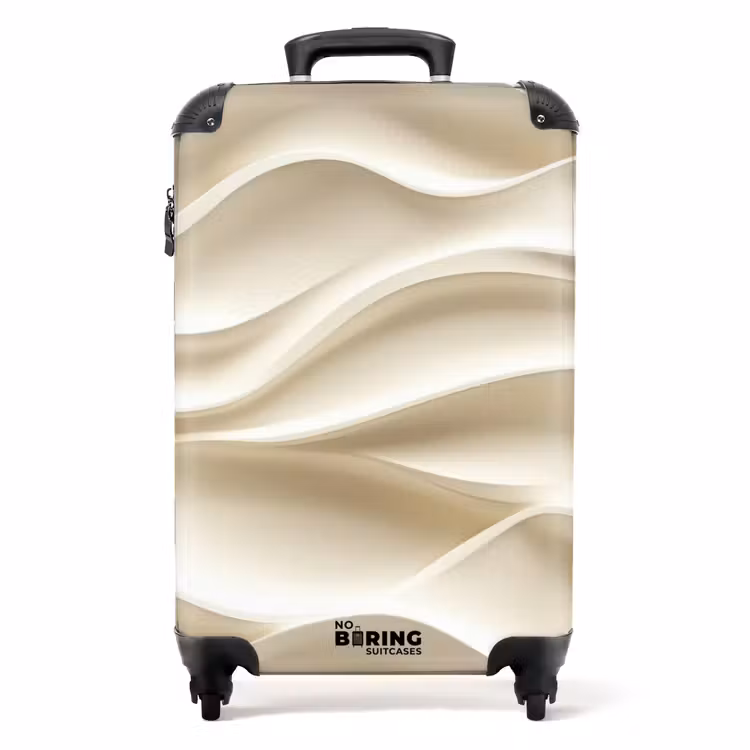 Valise - Lignes - Ondulées - Crème — 1