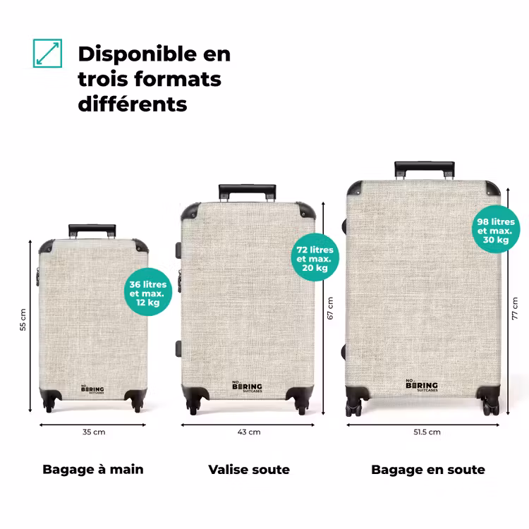Valise - Lin - Texture - Beige — 3