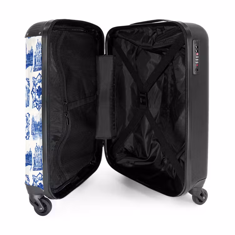 Valise - Maisons - Navires - Bleu — 5