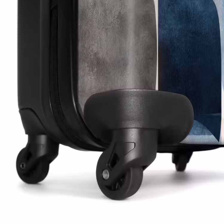 Valise - Motif - Bleu - Carrés — 7