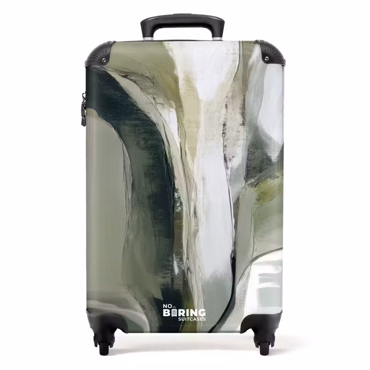 Valise - Nature - Abstrait - Vert - Coups de pinceau — 1