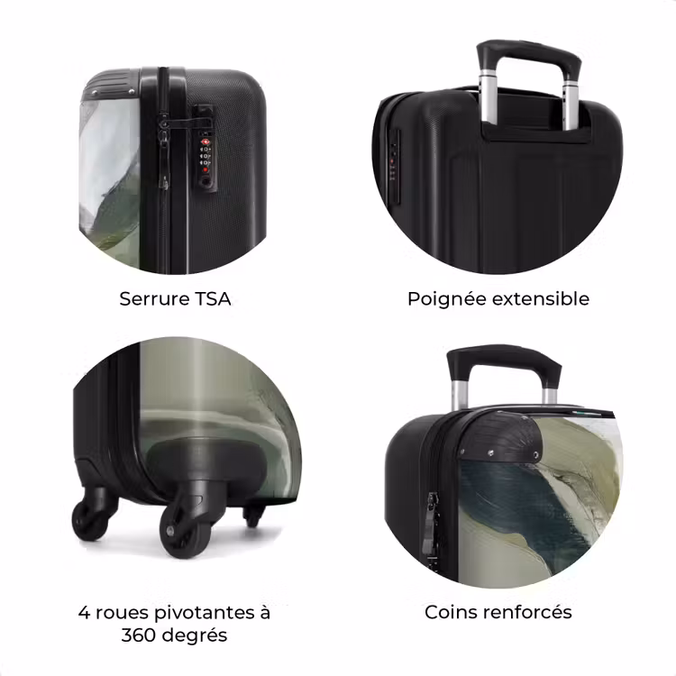 Valise - Nature - Abstrait - Vert - Coups de pinceau — 8