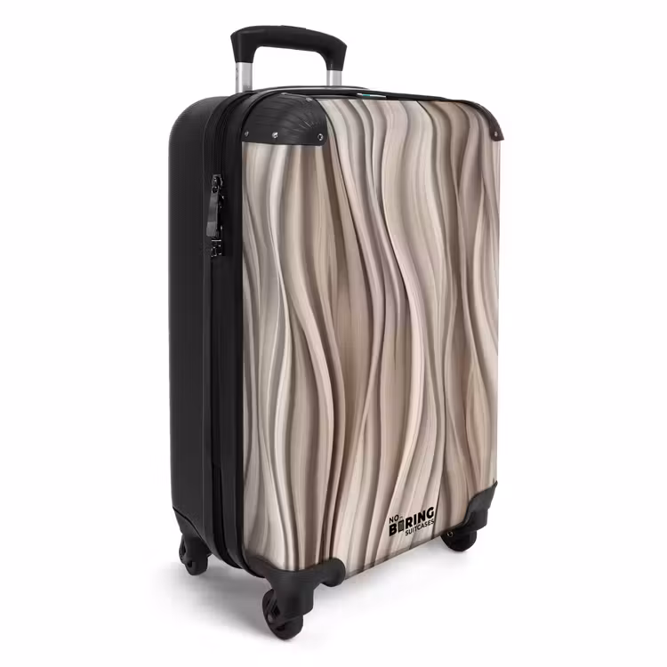 Valise - Ondes - 3D - Crème — 2