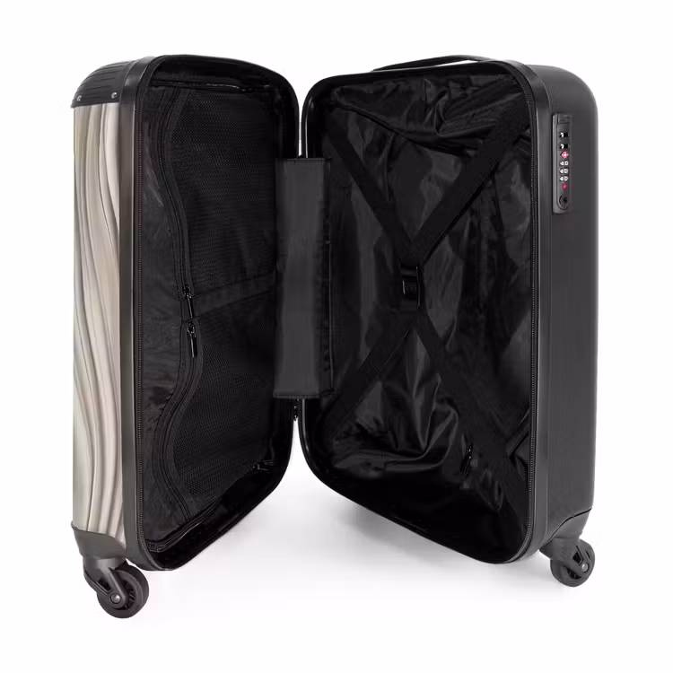 Valise - Ondes - 3D - Crème — 5