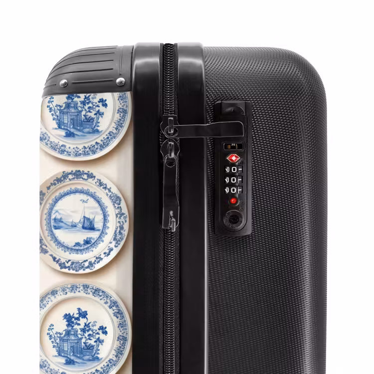 Valise - Panneaux - Arbres - Plantes - Bleu — 6