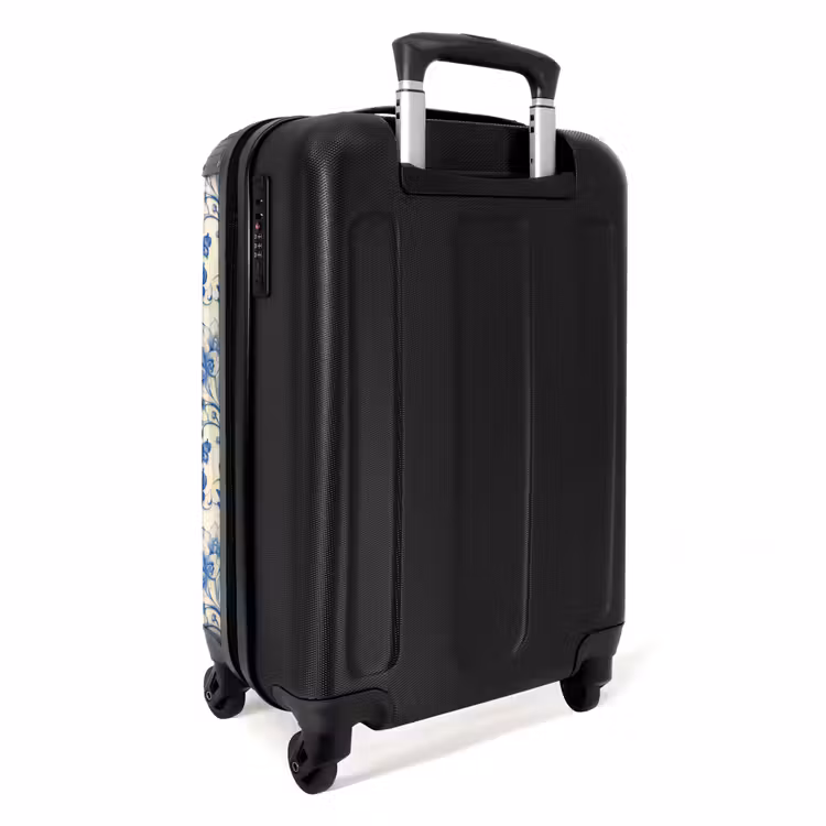 Valise - Papillons - Fleurs - Bleu - Botanique — 4