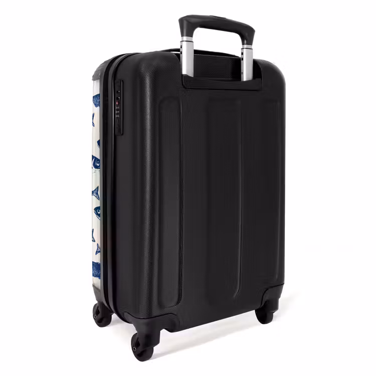 Valise - Poisson - Motif - Bleu - Blanc — 4