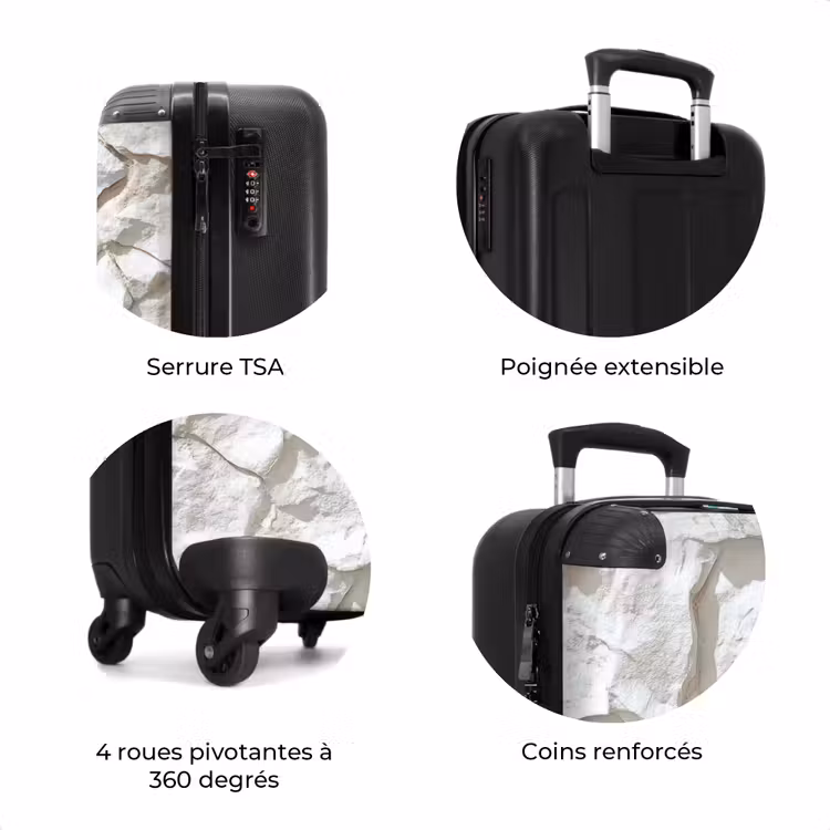 Valise - Structure - Rock - Blanc — 8