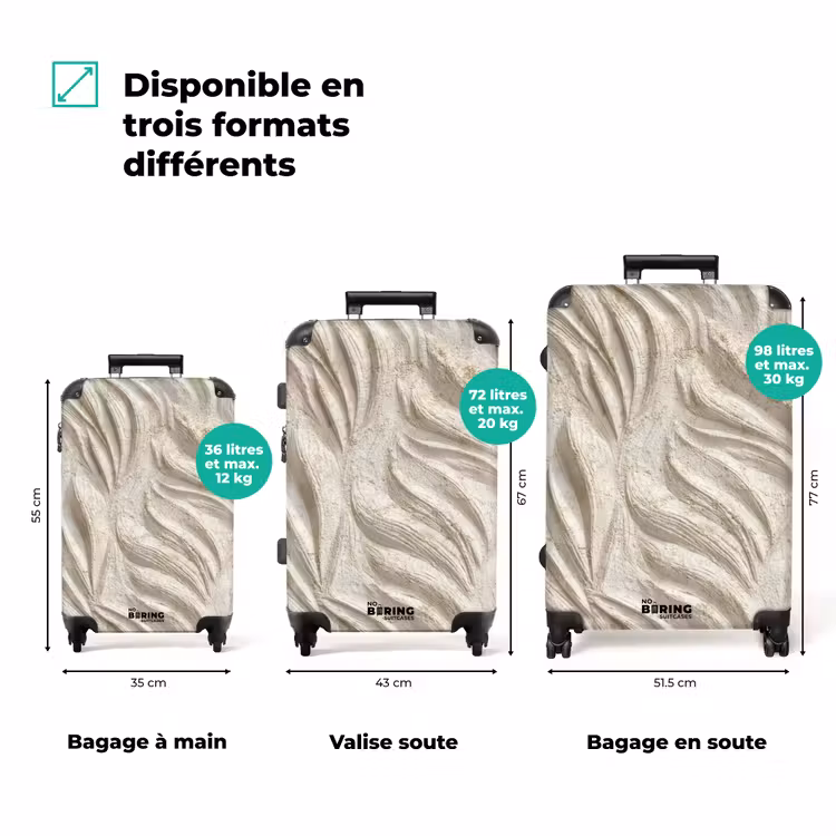 Valise - Texture - Relief - Beige — 3