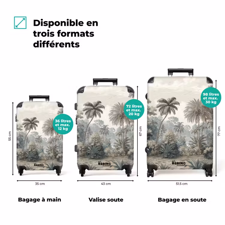 Valise - Tropical - Paysage - Illustration — 3