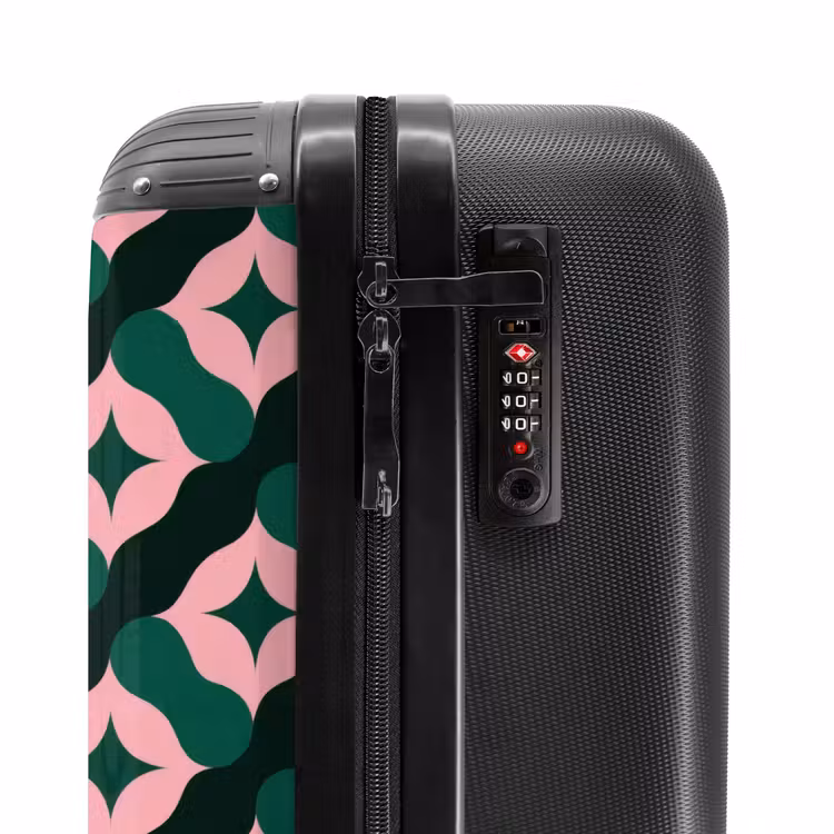 Valise - Vert - Rose - Rétro - Étoiles — 6