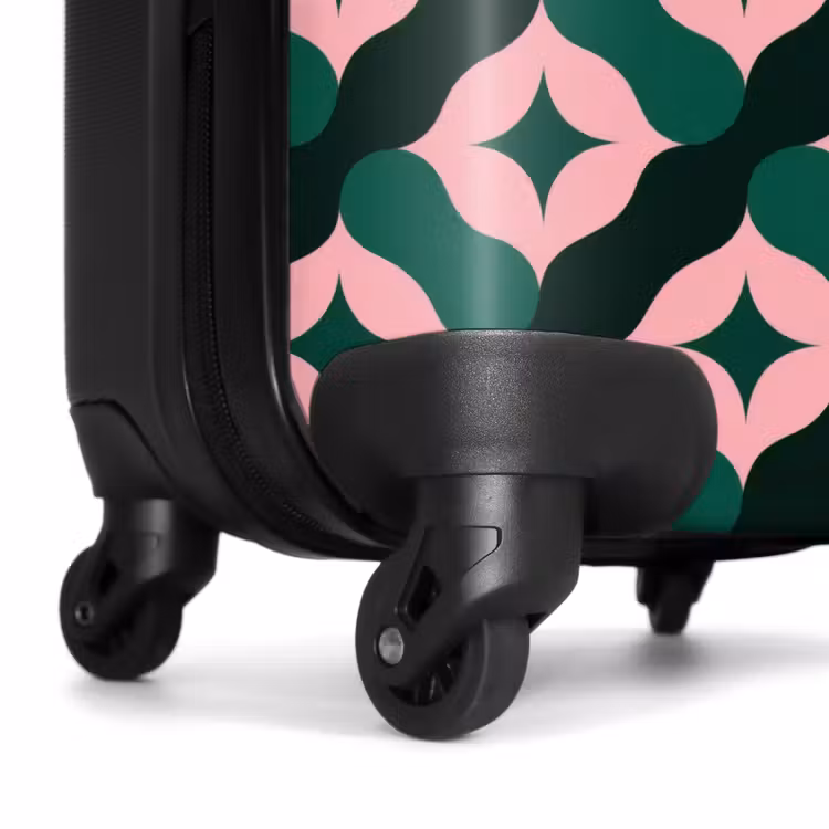 Valise - Vert - Rose - Rétro - Étoiles — 7