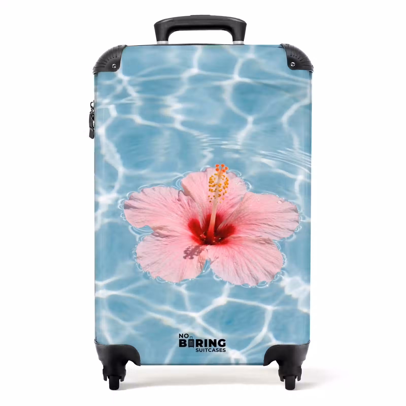 Valise - Hibiscus - Eau - Rose — 1