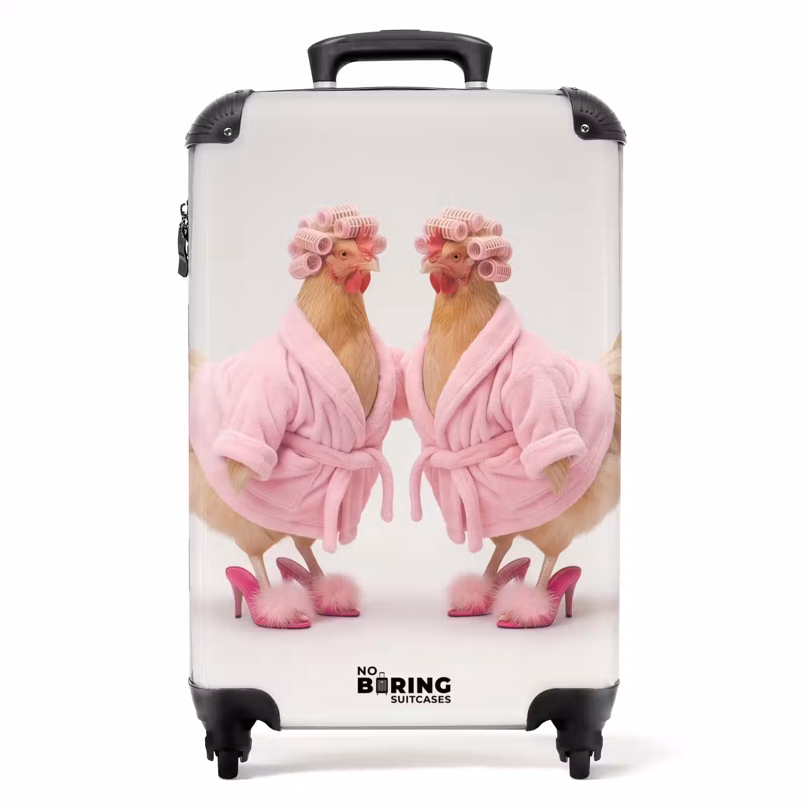 Valise - Poulets - Peignoir - Épingles d'entrejambe - Talons — 1