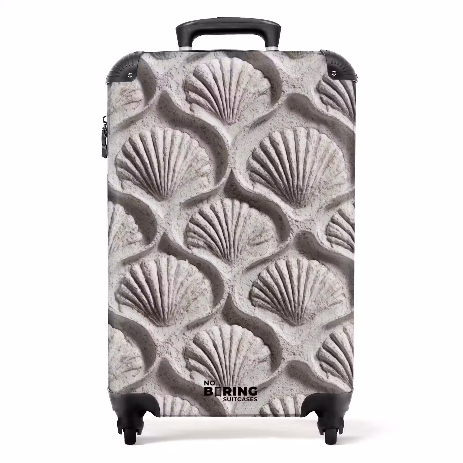 Valise - Sable - Forme de coquillage - Gris — 1