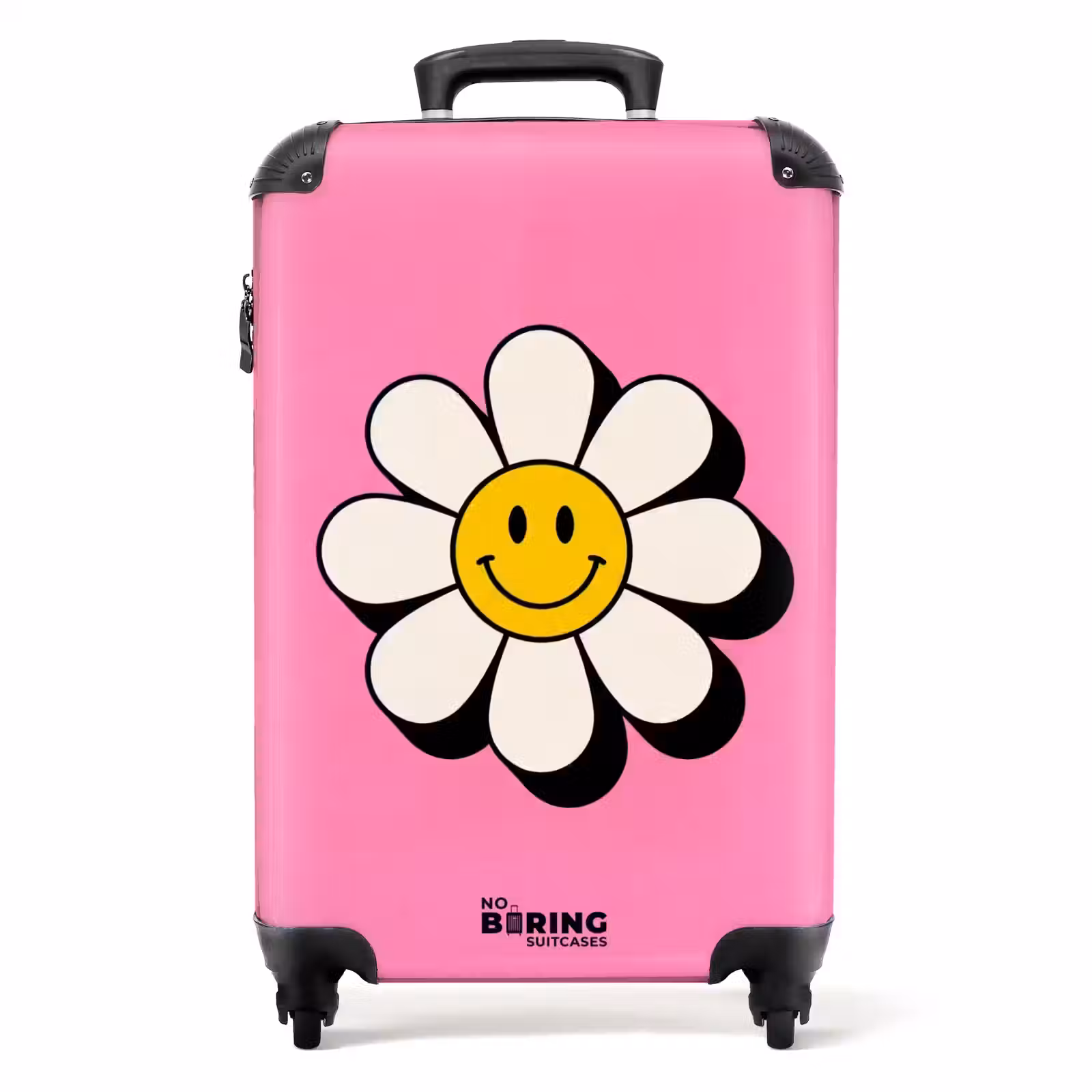 Valise - Smiley - Fleur - Rose — 1
