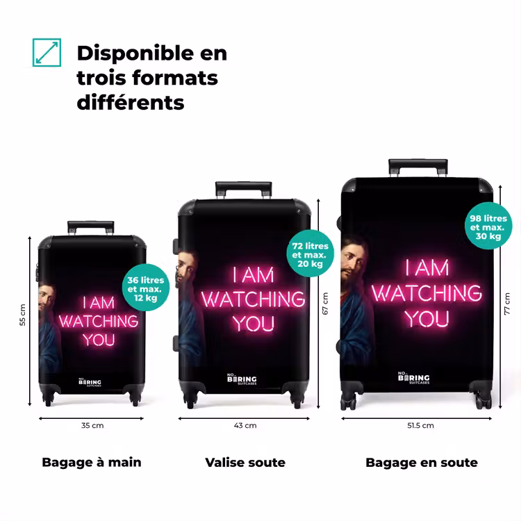 Valise - Homme - Texte - Néon — 3
