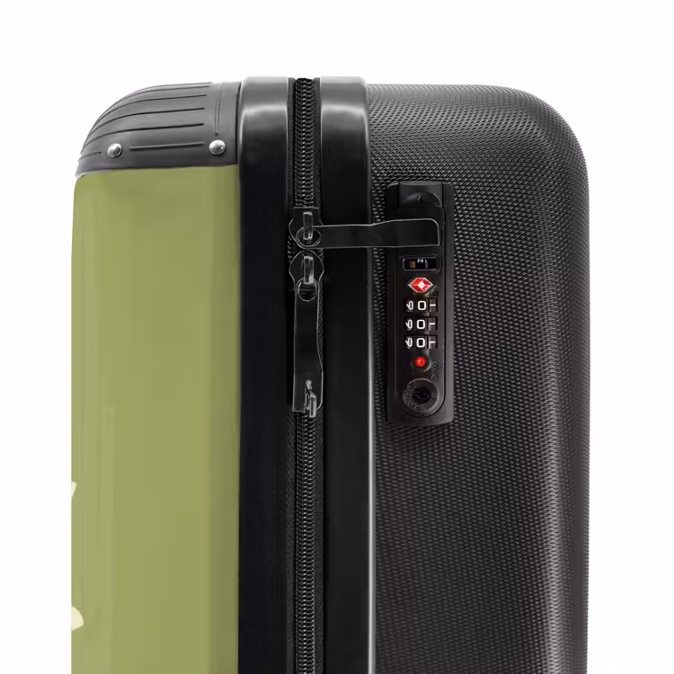 Valise - Je déteste tout le monde - Vert - Rétro — 6