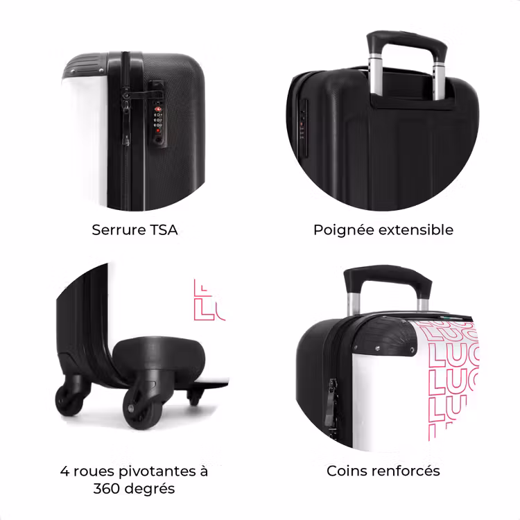 Valise - Lucky - Rose - Motif — 8