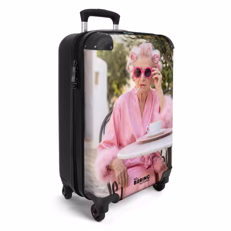 Valise - Manteau du matin - bigoudis - rose — 2