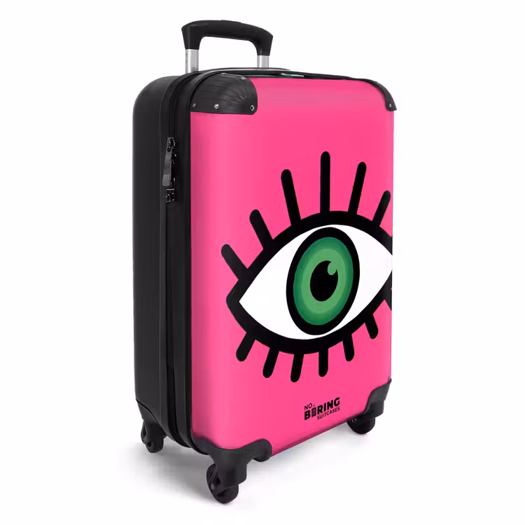 Valise - Minimaliste - Oeil - Rose — 2