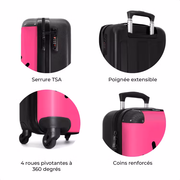Valise - Minimaliste - Oeil - Rose — 8