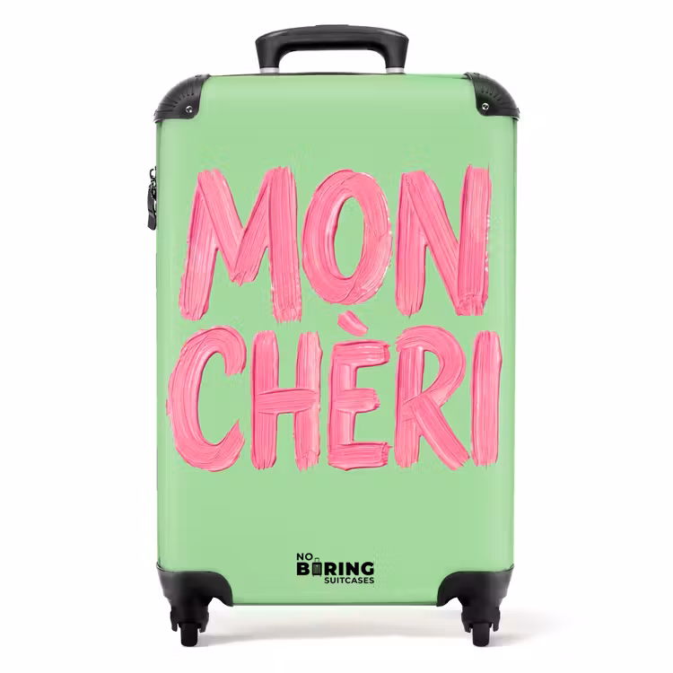 Valise - Mon cheri - Vert - Rose — 1