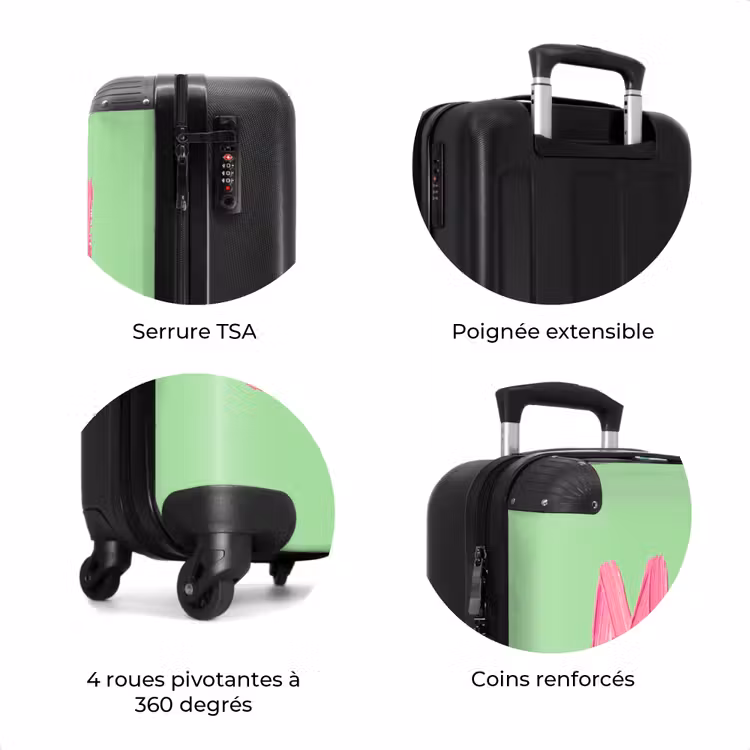 Valise - Mon cheri - Vert - Rose — 8