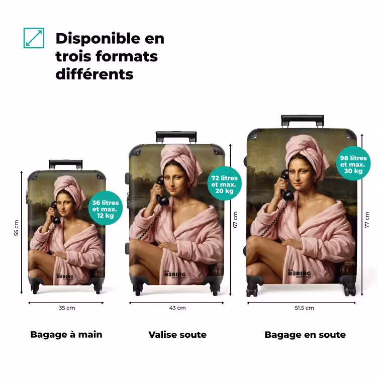 Valise - Mona - Classique - Rose — 3