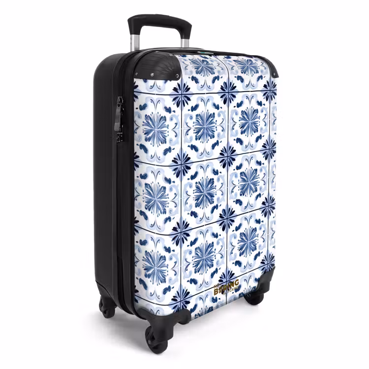 Valise - Motif - Carrelage - Bleu — 2
