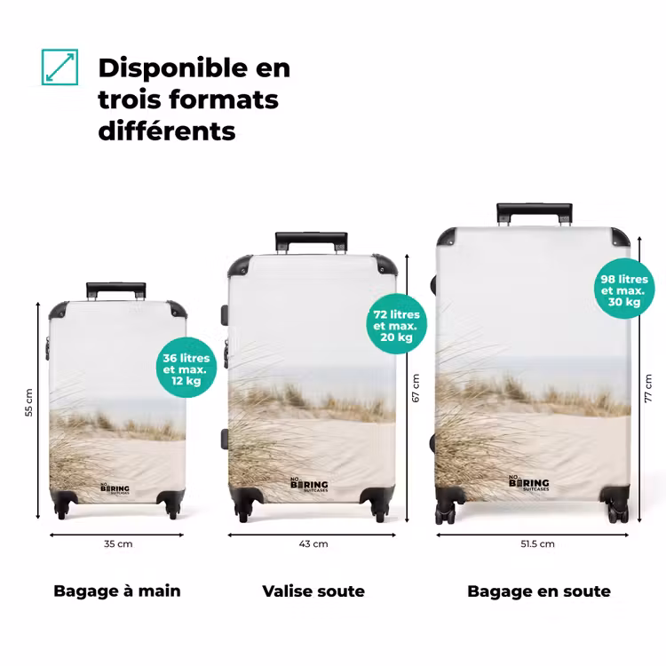 Valise - Nuages - Paysage de dunes - Sable — 3