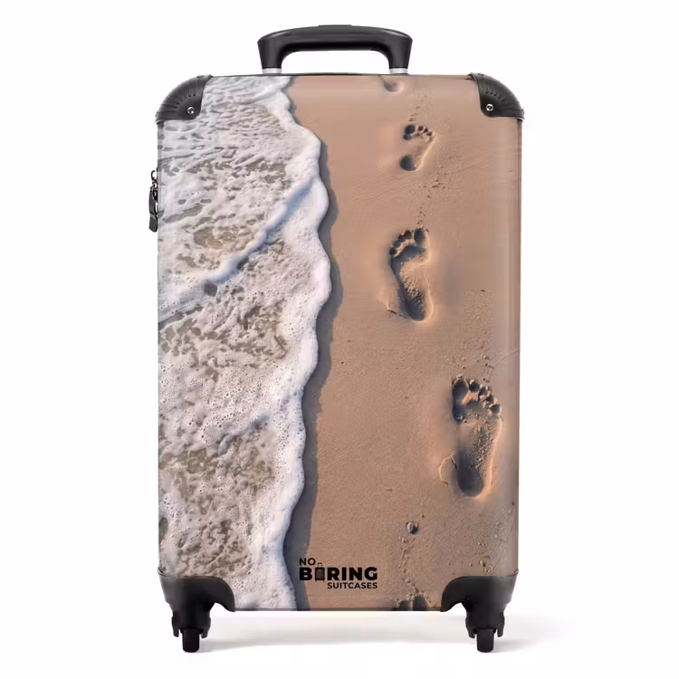 Valise - Pas - Ligne de marée - Mer — 1