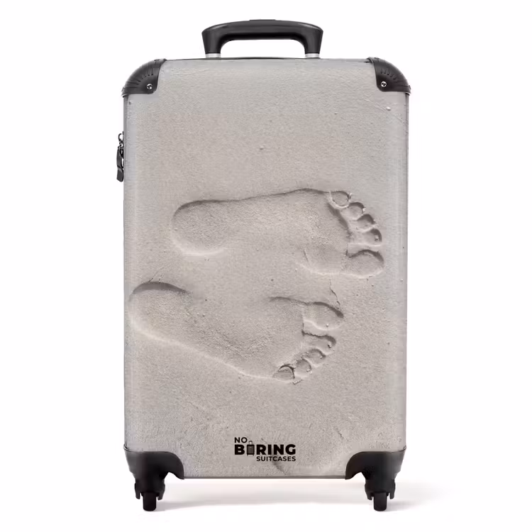 Valise - Pieds - Empreintes - Sable — 1