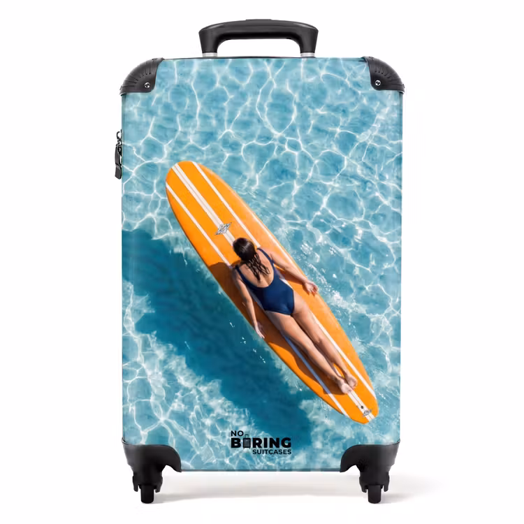 Valise - Planche de surf - Eau - Maillot de bain - Orange — 1
