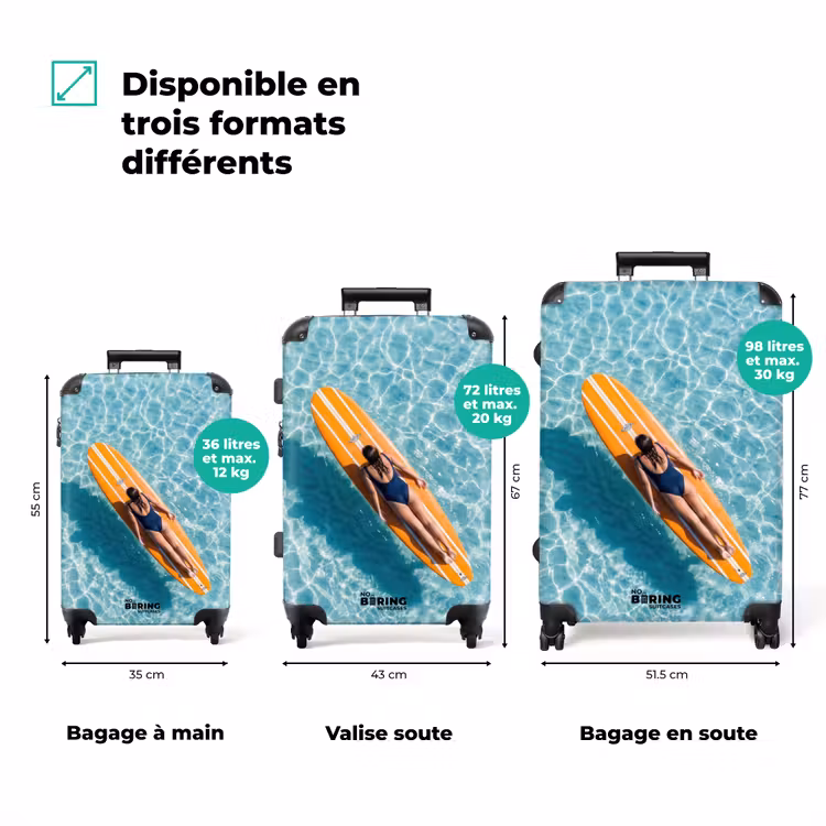 Valise - Planche de surf - Eau - Maillot de bain - Orange — 3