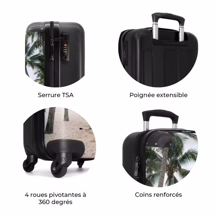 Valise - Planche de surf - Palmiers - Coloré — 8
