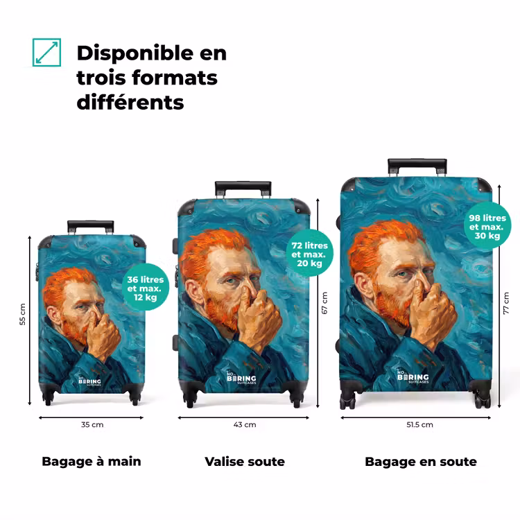 Valise - Portrait - Classique - Bleu — 3