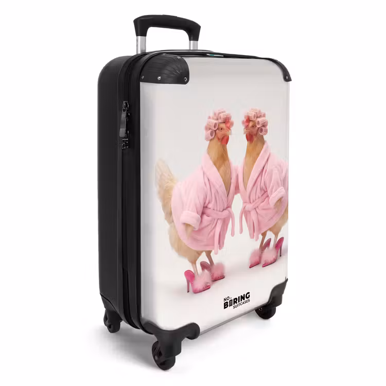Valise - Poulets - Peignoir - Épingles d'entrejambe - Talons — 2