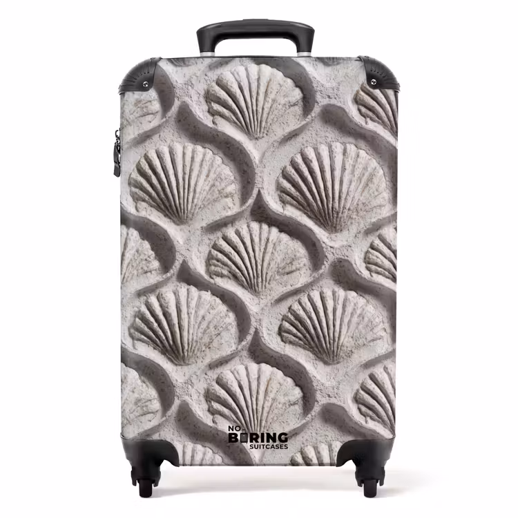 Valise - Sable - Forme de coquillage - Gris — 1