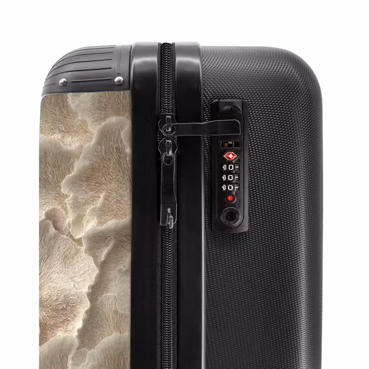 Valise - Textures en éventail - Beige - Texture en fibres — 6