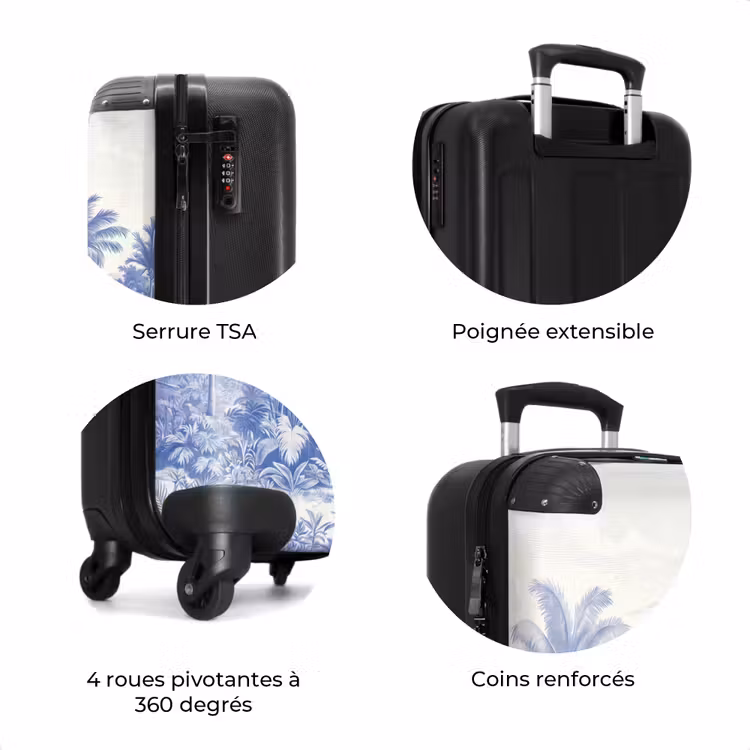 Valise - Tropical - Jungle - Bleu — 8