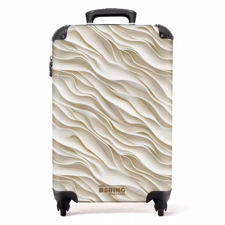 Valise - Vagues - Blanc - Minimaliste — 1