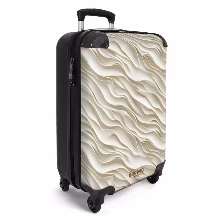 Valise - Vagues - Blanc - Minimaliste — 2