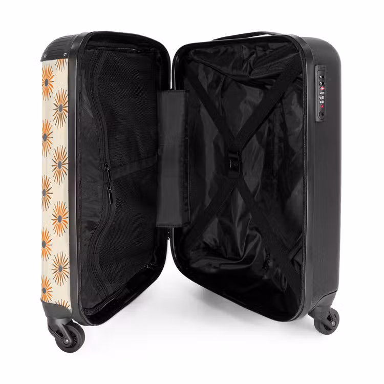 Valise avec nom - Marguerite - Motif - Orange — 5